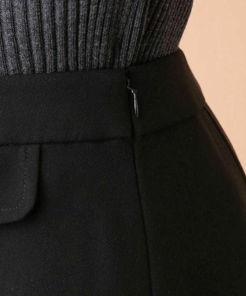 Leilian PLUS HOUSE / レリアンプラスハウス ミニ・ひざ丈スカート | 二重織りフレアスカート | 詳細8