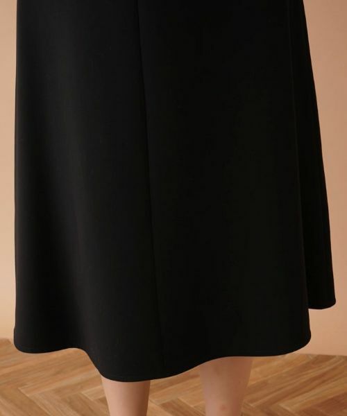 Leilian PLUS HOUSE / レリアンプラスハウス ミニ・ひざ丈スカート | 二重織りフレアスカート | 詳細9