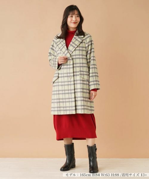 Leilian PLUS HOUSE / レリアンプラスハウス その他アウター | チェックテーラードコート【ROCHAS Premiere】 | 詳細1