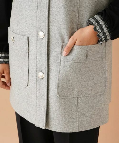 Leilian PLUS HOUSE / レリアンプラスハウス テーラードジャケット | ノーカラーロングベスト【ROCHAS Premiere】 | 詳細10