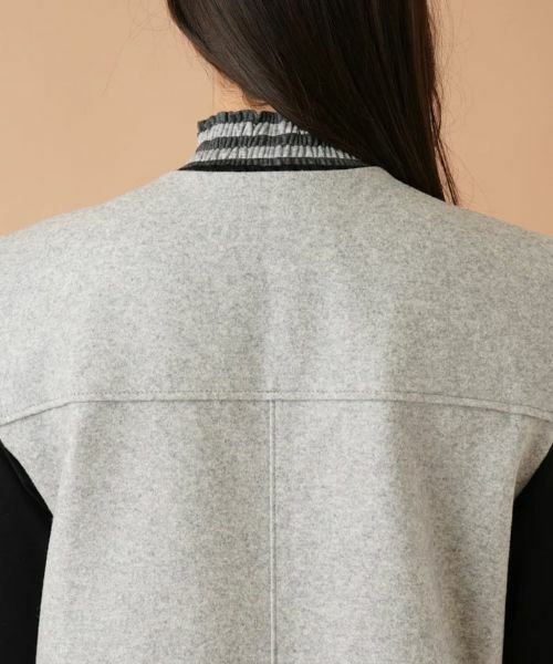 Leilian PLUS HOUSE / レリアンプラスハウス テーラードジャケット | ノーカラーロングベスト【ROCHAS Premiere】 | 詳細8