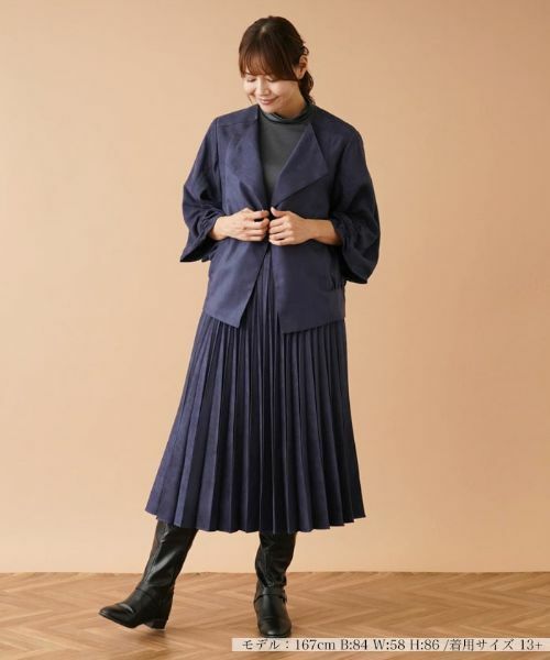 Leilian PLUS HOUSE / レリアンプラスハウス テーラードジャケット | フェイクスエードジャケット | 詳細1