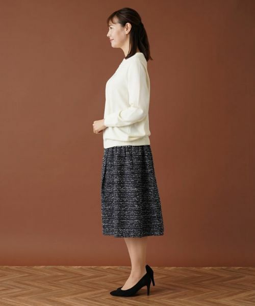 Leilian PLUS HOUSE / レリアンプラスハウス ニット・セーター | スパンコール刺繍クルーネックニット【プラス企画】 | 詳細2