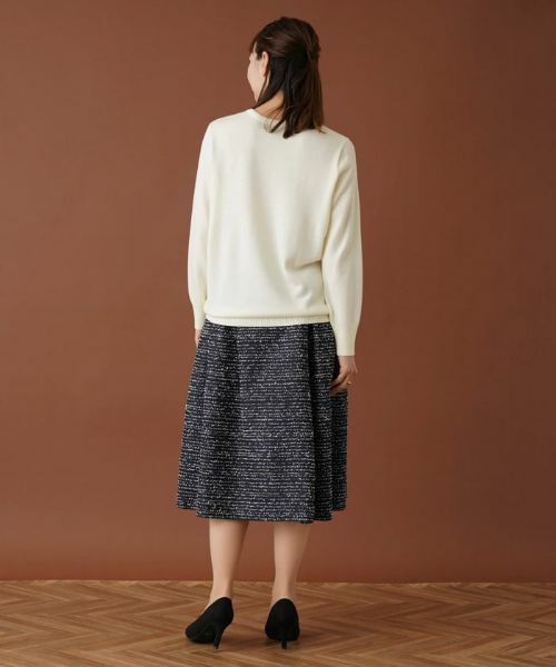 Leilian PLUS HOUSE / レリアンプラスハウス ニット・セーター | スパンコール刺繍クルーネックニット【プラス企画】 | 詳細3