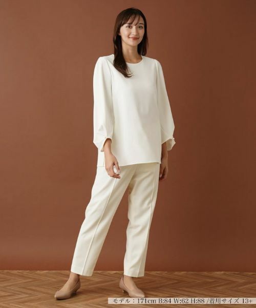 Leilian PLUS HOUSE / レリアンプラスハウス シャツ・ブラウス | ボリュームスリーブブラウス【プラス企画】 | 詳細1