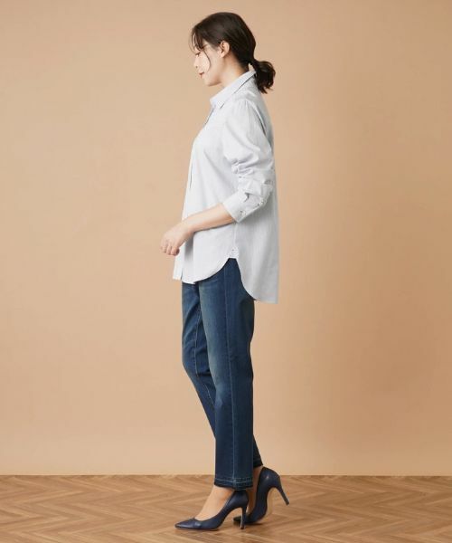 Leilian PLUS HOUSE / レリアンプラスハウス シャツ・ブラウス | ストライプブラウス | 詳細2