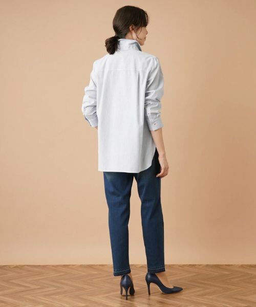 Leilian PLUS HOUSE / レリアンプラスハウス シャツ・ブラウス | ストライプブラウス | 詳細3