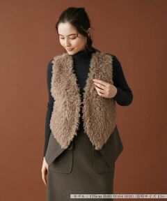 Leilian PLUS HOUSE / レリアンプラスハウス テーラードジャケット | ボア切替ベスト