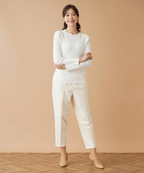 Leilian PLUS HOUSE / レリアンプラスハウス ニット・セーター | リブニットプルオーバー【NEMIKA】 | 詳細1