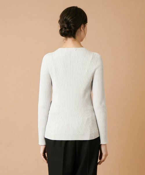 Leilian PLUS HOUSE / レリアンプラスハウス ニット・セーター | リブニットプルオーバー【NEMIKA】 | 詳細10