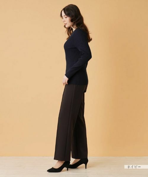 Leilian PLUS HOUSE / レリアンプラスハウス ニット・セーター | リブニットプルオーバー【NEMIKA】 | 詳細17