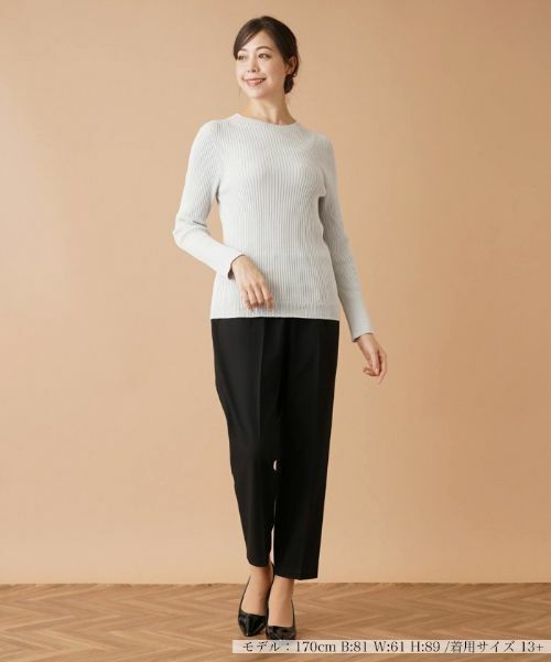 Leilian PLUS HOUSE / レリアンプラスハウス ニット・セーター | リブニットプルオーバー【NEMIKA】 | 詳細4