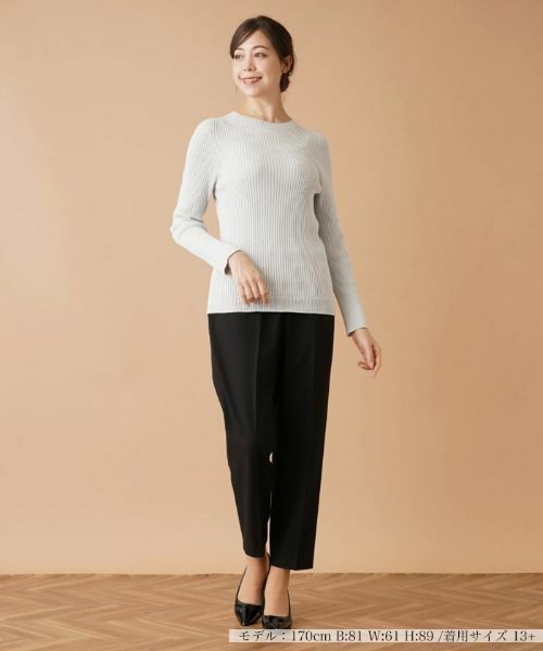 Leilian PLUS HOUSE / レリアンプラスハウス ニット・セーター | リブニットプルオーバー【NEMIKA】 | 詳細5