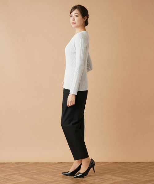 Leilian PLUS HOUSE / レリアンプラスハウス ニット・セーター | リブニットプルオーバー【NEMIKA】 | 詳細6