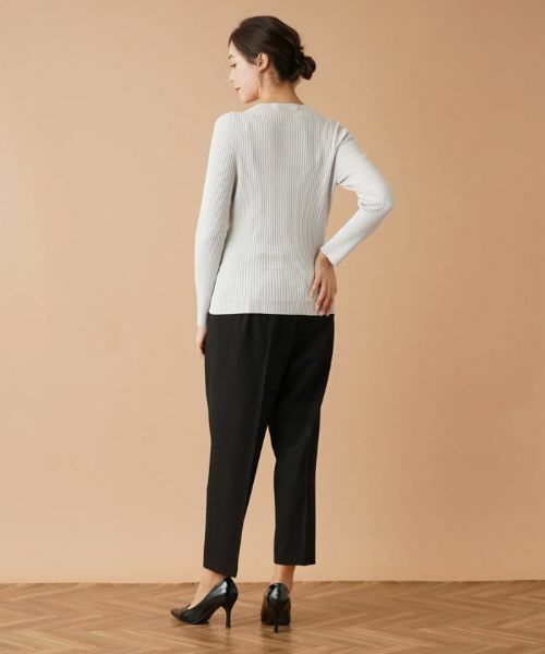 Leilian PLUS HOUSE / レリアンプラスハウス ニット・セーター | リブニットプルオーバー【NEMIKA】 | 詳細7