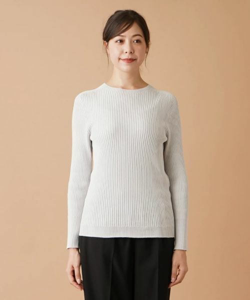 Leilian PLUS HOUSE / レリアンプラスハウス ニット・セーター | リブニットプルオーバー【NEMIKA】 | 詳細8