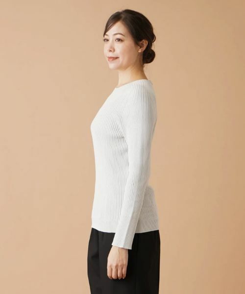 Leilian PLUS HOUSE / レリアンプラスハウス ニット・セーター | リブニットプルオーバー【NEMIKA】 | 詳細9