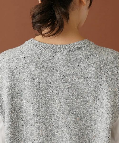 Leilian PLUS HOUSE / レリアンプラスハウス ニット・セーター | 異素材スリーブニットプルオーバー【NEMIKA】 | 詳細8