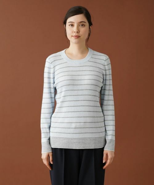 Leilian PLUS HOUSE / レリアンプラスハウス ニット・セーター | ボーダーリブニット【NEMIKA】 | 詳細10