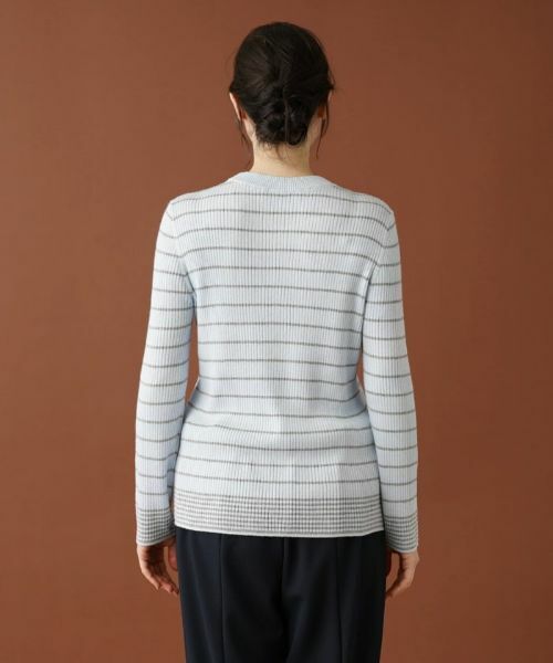 Leilian PLUS HOUSE / レリアンプラスハウス ニット・セーター | ボーダーリブニット【NEMIKA】 | 詳細12