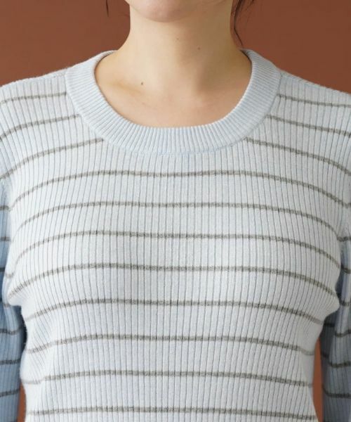 Leilian PLUS HOUSE / レリアンプラスハウス ニット・セーター | ボーダーリブニット【NEMIKA】 | 詳細13