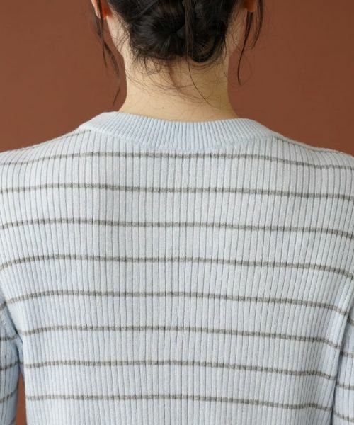 Leilian PLUS HOUSE / レリアンプラスハウス ニット・セーター | ボーダーリブニット【NEMIKA】 | 詳細14