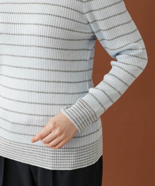 Leilian PLUS HOUSE / レリアンプラスハウス ニット・セーター | ボーダーリブニット【NEMIKA】 | 詳細15