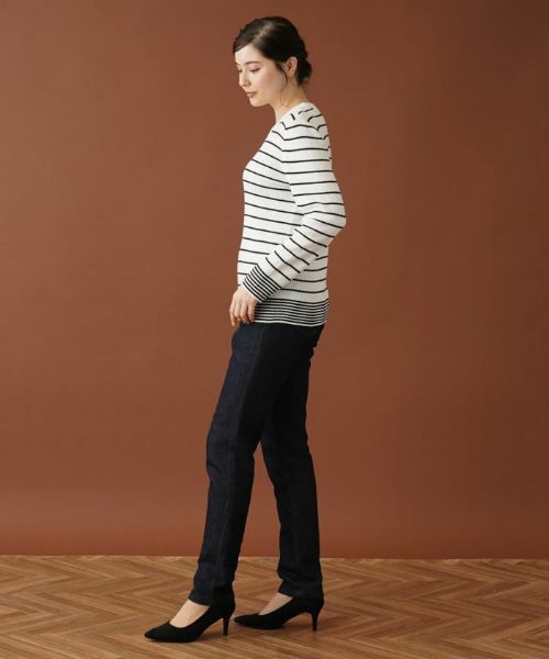 Leilian PLUS HOUSE / レリアンプラスハウス ニット・セーター | ボーダーリブニット【NEMIKA】 | 詳細2