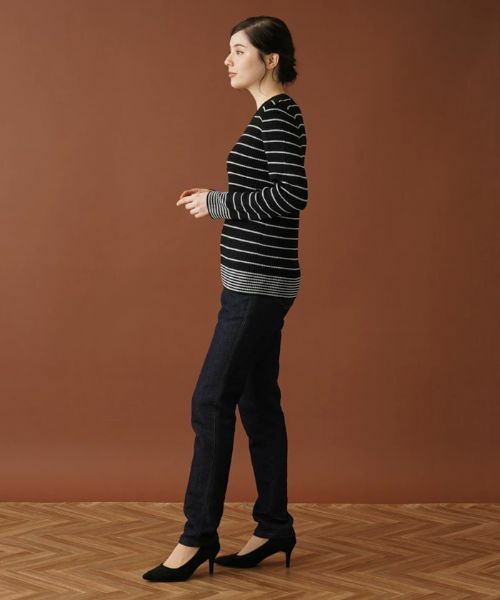 Leilian PLUS HOUSE / レリアンプラスハウス ニット・セーター | ボーダーリブニット【NEMIKA】 | 詳細5