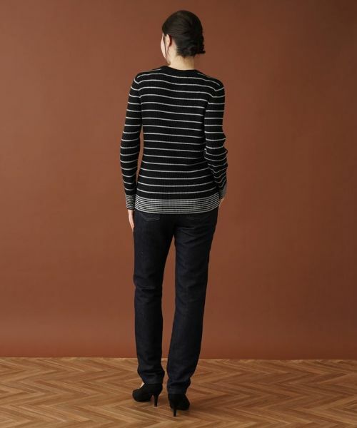 Leilian PLUS HOUSE / レリアンプラスハウス ニット・セーター | ボーダーリブニット【NEMIKA】 | 詳細6