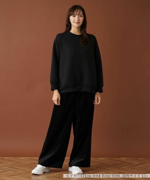 Leilian PLUS HOUSE / レリアンプラスハウス スウェット | ラグランスリーブプルオーバー【プラス企画】 | 詳細1