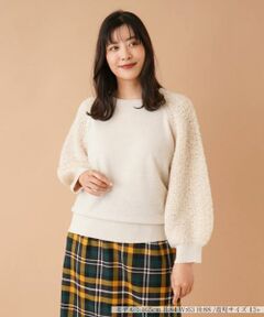 Leilian PLUS HOUSE / レリアンプラスハウス ニット・セーター | 切替ラグランニット