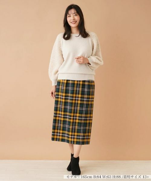 Leilian PLUS HOUSE / レリアンプラスハウス ニット・セーター | 切替ラグランニット | 詳細1