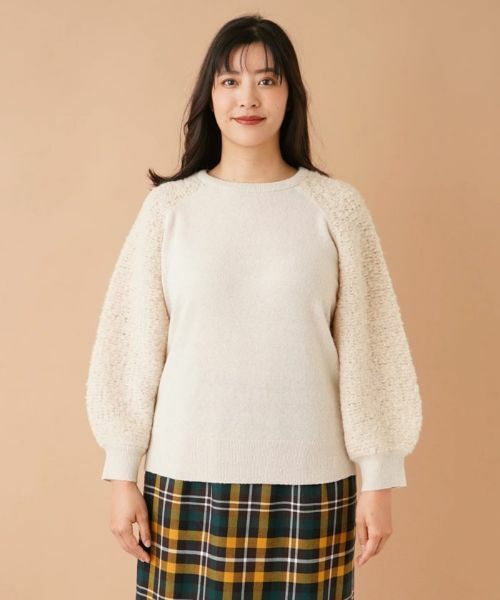 Leilian PLUS HOUSE / レリアンプラスハウス ニット・セーター | 切替ラグランニット | 詳細4
