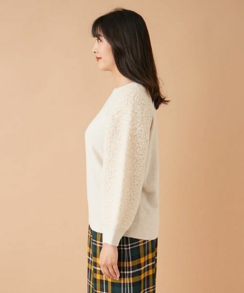 Leilian PLUS HOUSE / レリアンプラスハウス ニット・セーター | 切替ラグランニット | 詳細5