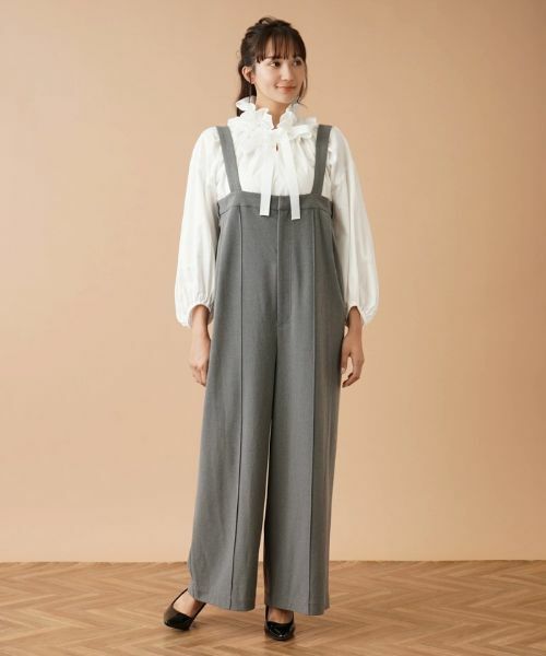 Leilian PLUS HOUSE / レリアンプラスハウス その他パンツ | サロペットワイドパンツ【NEMIKA】 | 詳細1