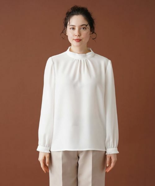 Leilian PLUS HOUSE / レリアンプラスハウス シャツ・ブラウス | ジョーゼットハイネックブラウス | 詳細4