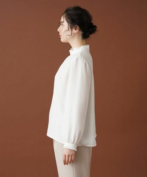 Leilian PLUS HOUSE / レリアンプラスハウス シャツ・ブラウス | ジョーゼットハイネックブラウス | 詳細5
