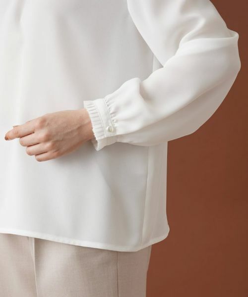 Leilian PLUS HOUSE / レリアンプラスハウス シャツ・ブラウス | ジョーゼットハイネックブラウス | 詳細9
