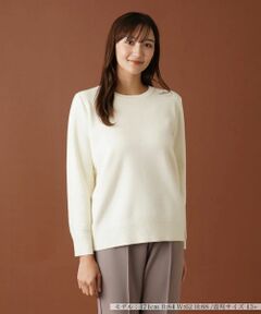 Leilian PLUS HOUSE / レリアンプラスハウス ニット・セーター | クルーネックニットプルオーバー【ROCHAS Premiere】