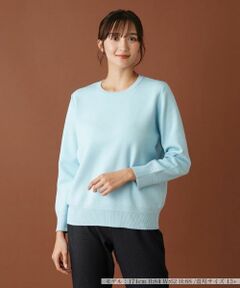 Leilian PLUS HOUSE / レリアンプラスハウス ニット・セーター | クルーネックニットプルオーバー【ROCHAS Premiere】