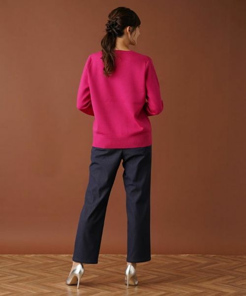 Leilian PLUS HOUSE / レリアンプラスハウス ニット・セーター | クルーネックニットプルオーバー【ROCHAS Premiere】 | 詳細16