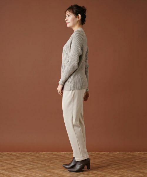 Leilian PLUS HOUSE / レリアンプラスハウス その他パンツ | 【店舗人気】ジャージーテーパードパンツ | 詳細2