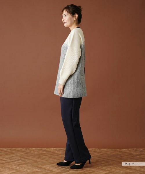 Leilian PLUS HOUSE / レリアンプラスハウス その他パンツ | ウエストゴムストレートパンツ | 詳細16