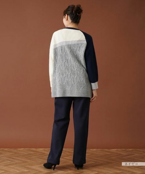 Leilian PLUS HOUSE / レリアンプラスハウス その他パンツ | ウエストゴムストレートパンツ | 詳細17