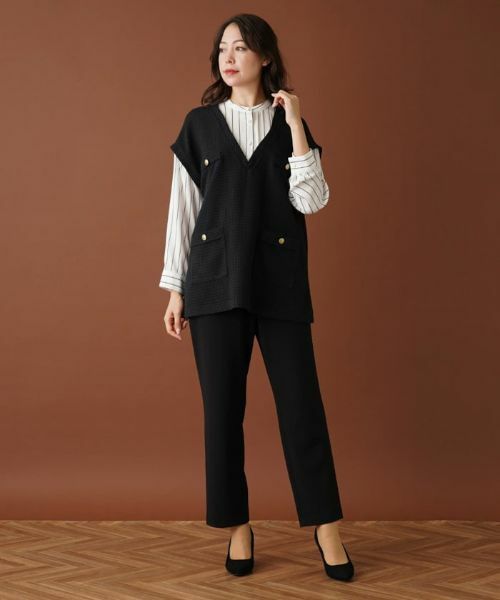 Leilian PLUS HOUSE / レリアンプラスハウス シャツ・ブラウス | ベストレイヤード風トップス【プラス企画】 | 詳細13