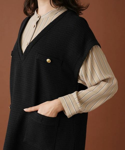 Leilian PLUS HOUSE / レリアンプラスハウス シャツ・ブラウス | ベストレイヤード風トップス【プラス企画】 | 詳細9