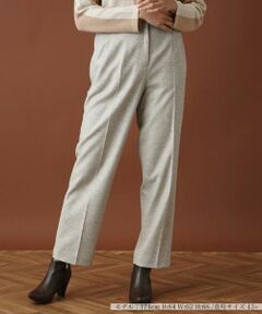 Leilian PLUS HOUSE / レリアンプラスハウス その他パンツ | ネップテーパードパンツ