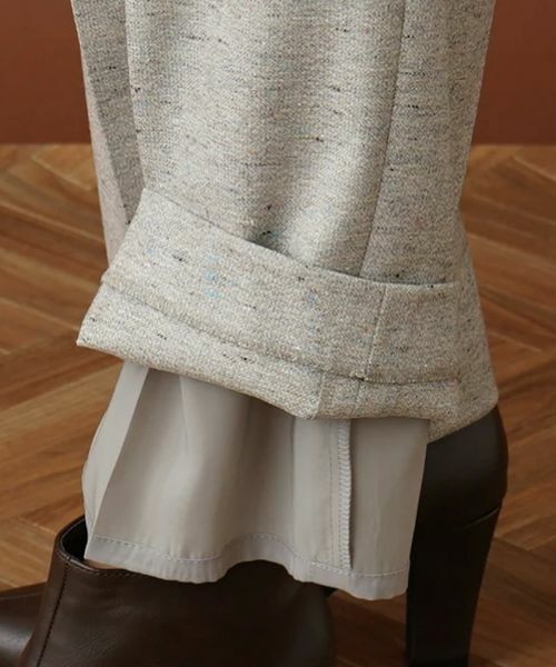 Leilian PLUS HOUSE / レリアンプラスハウス その他パンツ | ネップテーパードパンツ | 詳細11