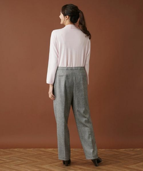 Leilian PLUS HOUSE / レリアンプラスハウス その他パンツ | ネップテーパードパンツ | 詳細15